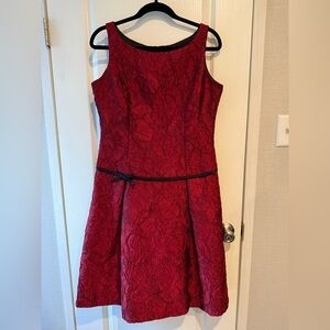 Chic Red Floral Mini Dress